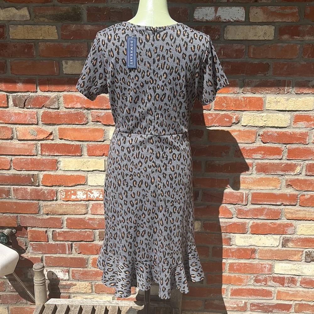 NWT Downeast leopard print knit dress size Large - Picture 5 of 7